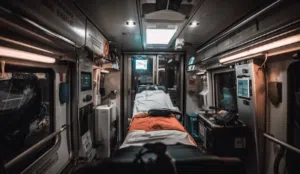 dotazioni di ambulanze sul set