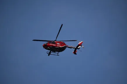 Eliambulanza Aereo ambulanza in volo