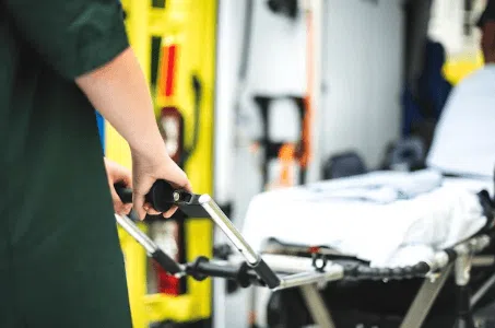 ambulanza privata su un set cinematografico