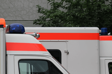 Esterno delle ambulanze civili private